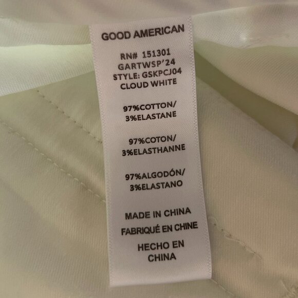 Good American Good Skate Wide Leg Trouser Size 0 - Picture 7 of 8